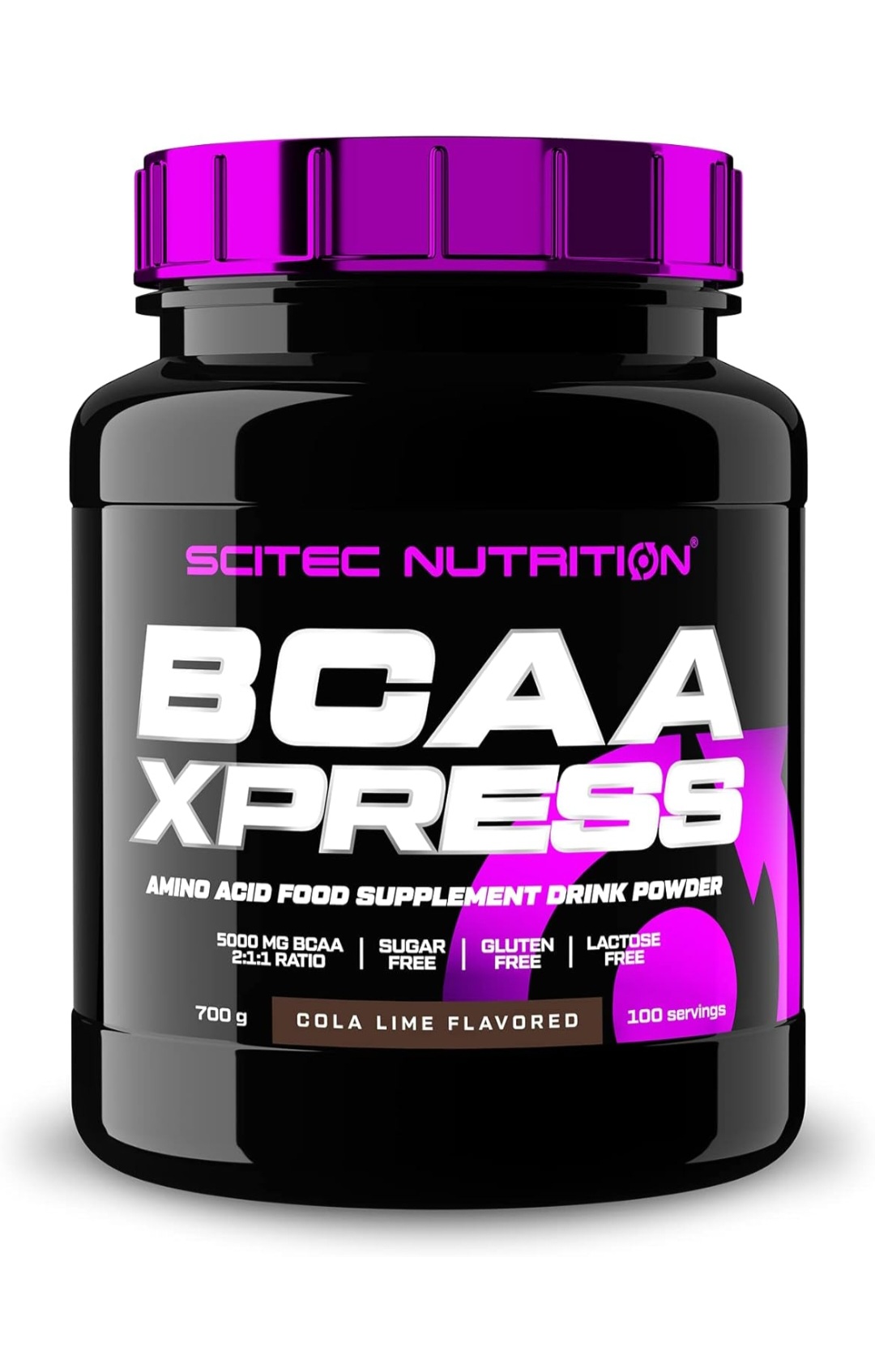 BCAA Puros, Recuperación y Crecimiento Muscular, Proporción de Aminoácidos 2:1:1, Sin Azúcar, Gluten y Lactosa.