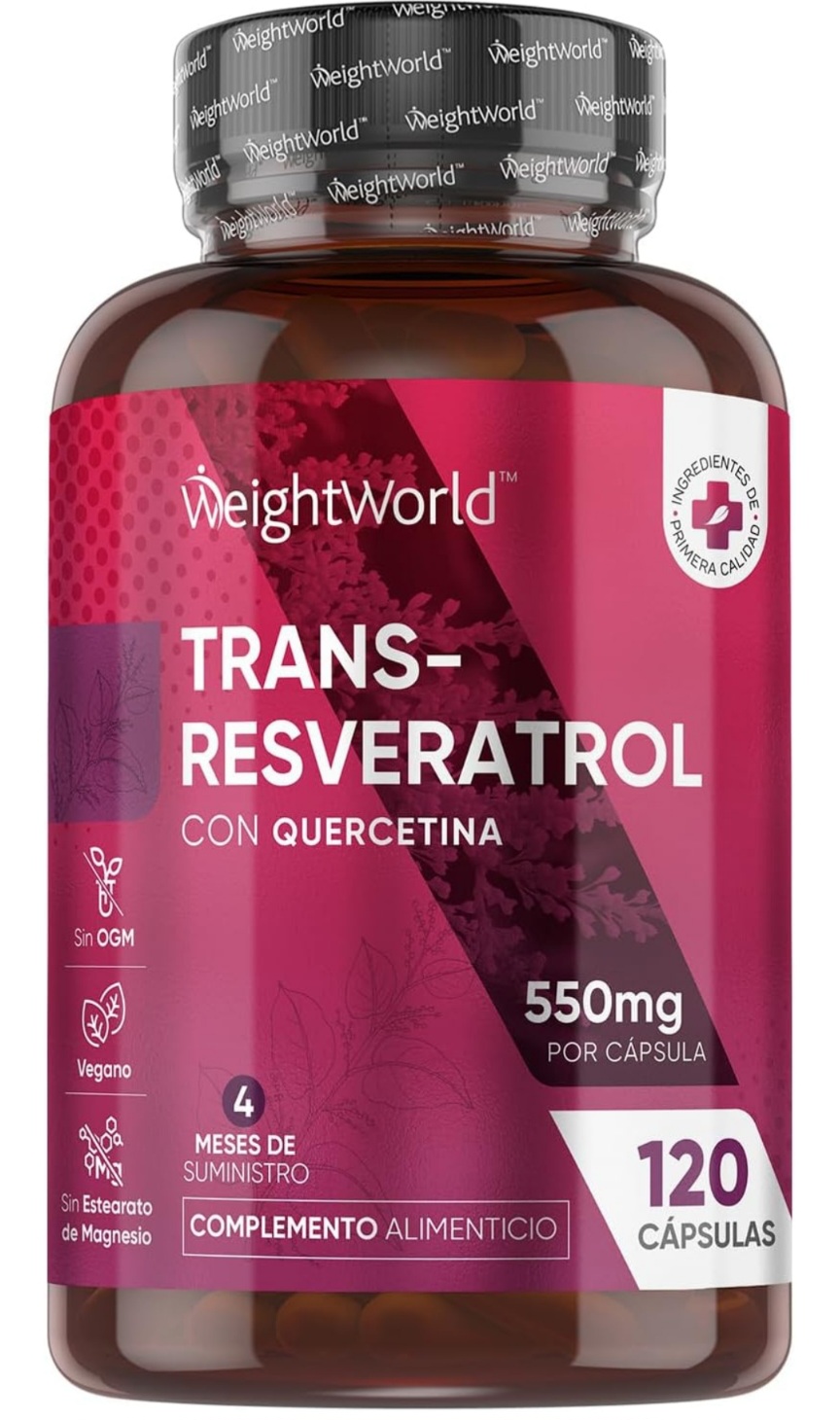 Fuente de Antioxidantes de Origen Natural - El resveratrol brinda numerosos beneficios a la salud y destaca por ser uno de los nutrientes con una de las fuentes naturales más potentes de antioxidantes, vitamina C y vitamina E